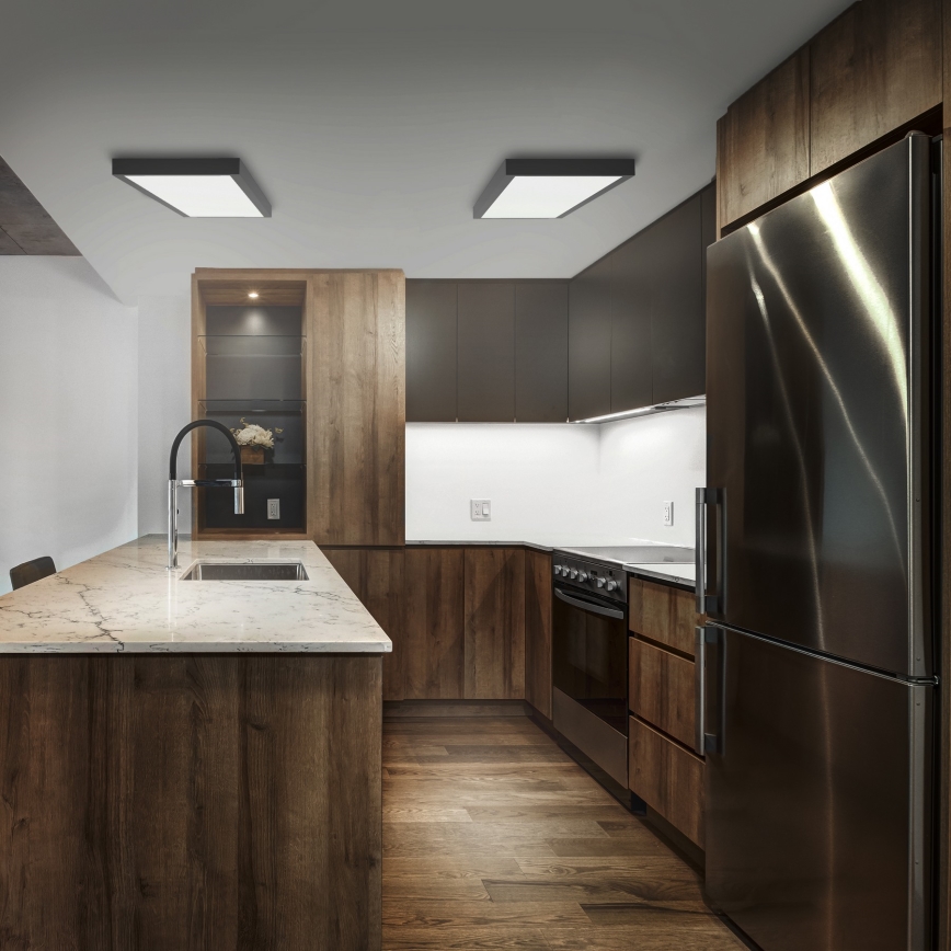 Brilagi - Світлодіодний стельовий світильник для ванної кімнати FRAME LED/50W/230V 120x30 см IP44 чорний