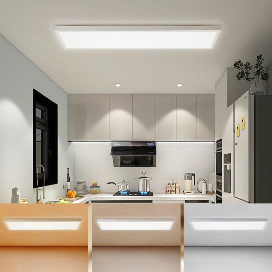 Brilagi - Світлодіодний стельовий світильник для ванної кімнати FRAME LED/50W/230V 30x120 см 3000/4000/6000K IP44 білий