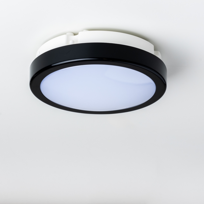 Brilagi - Світлодіодний стельовий світильник для ванної кімнати PERA LED/12W/230V діаметр 18 см IP65 чорний