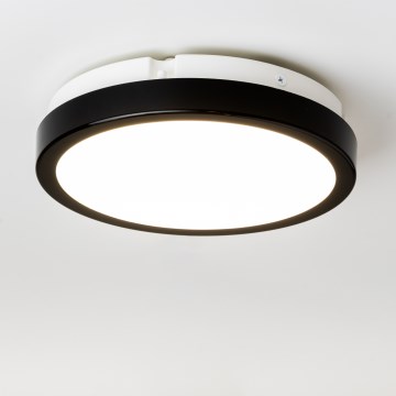 Brilagi - Світлодіодний стельовий світильник для ванної кімнати PERA LED/18W/230V діаметр 22 см IP65 чорний