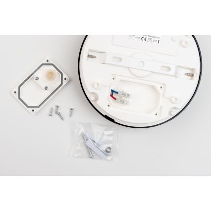 Brilagi - Світлодіодний стельовий світильник для ванної кімнати PERA LED/18W/230V діаметр 22 см IP65 чорний