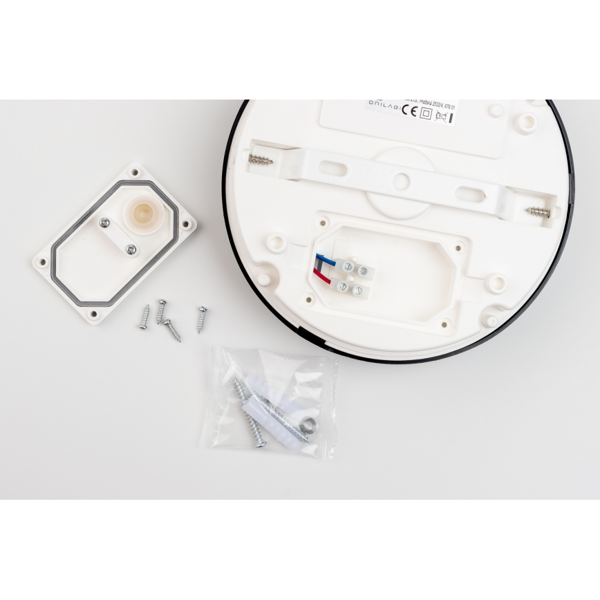 Brilagi - Світлодіодний стельовий світильник для ванної кімнати PERA LED/18W/230V діаметр 22 см IP65 чорний