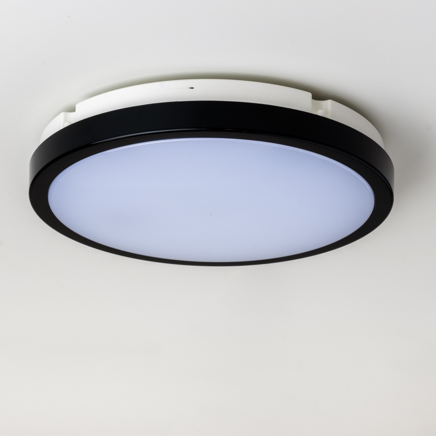 Brilagi - Світлодіодний стельовий світильник для ванної кімнати PERA LED/24W/230V діаметр 28 см IP65 чорний