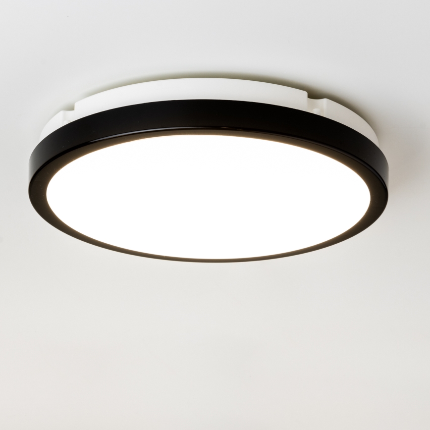 Brilagi - Світлодіодний стельовий світильник для ванної кімнати PERA LED/24W/230V діаметр 28 см IP65 чорний