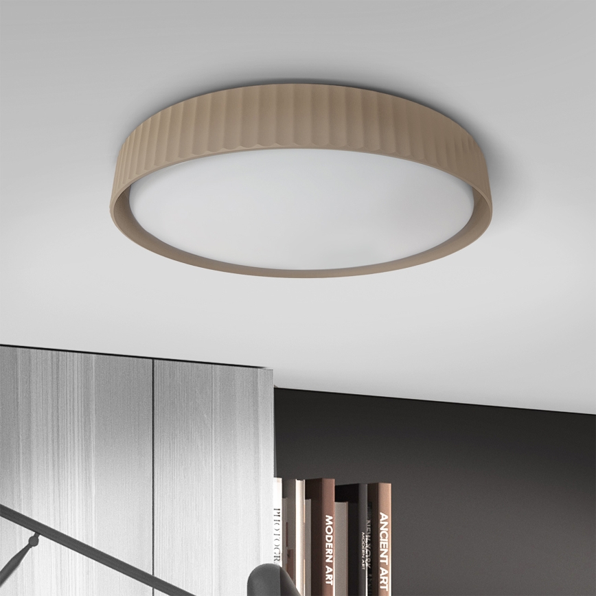 Brilagi - LED стельний світильник LUCIA з регулюванням яскравості LED/48W/230V 3000-6500K Ø 41 см, коричневий + дистанційне керування