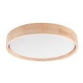 Brilagi - Світлодіодний стельовий світильник MANAROLA SIMPLE LED/24W/230V 3000K сосна діаметром 41 см