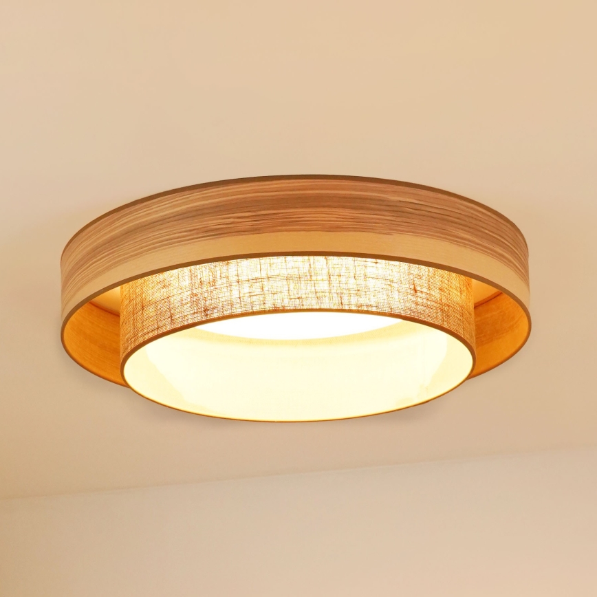 Brilagi - Світлодіодний стельовий світильник MONTANA BOHO LED/26W/230V діам. 60 см коричневий