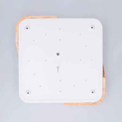 Брілагі - світлодіодний стельовий світильник ПІЛАНА LED/24W/230V дуб/білий 32x32 см