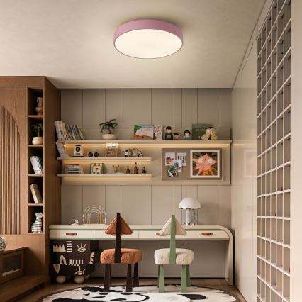 Brilagi - LED стельовий світильник POOL LED/36W/230V 3000/4000/6000K діам. 30 см рожевий