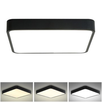Brilagi - Світлодіодний стельовий світильник POOL LED/36W/230V 3000/4500/6000K 40x40 см чорний