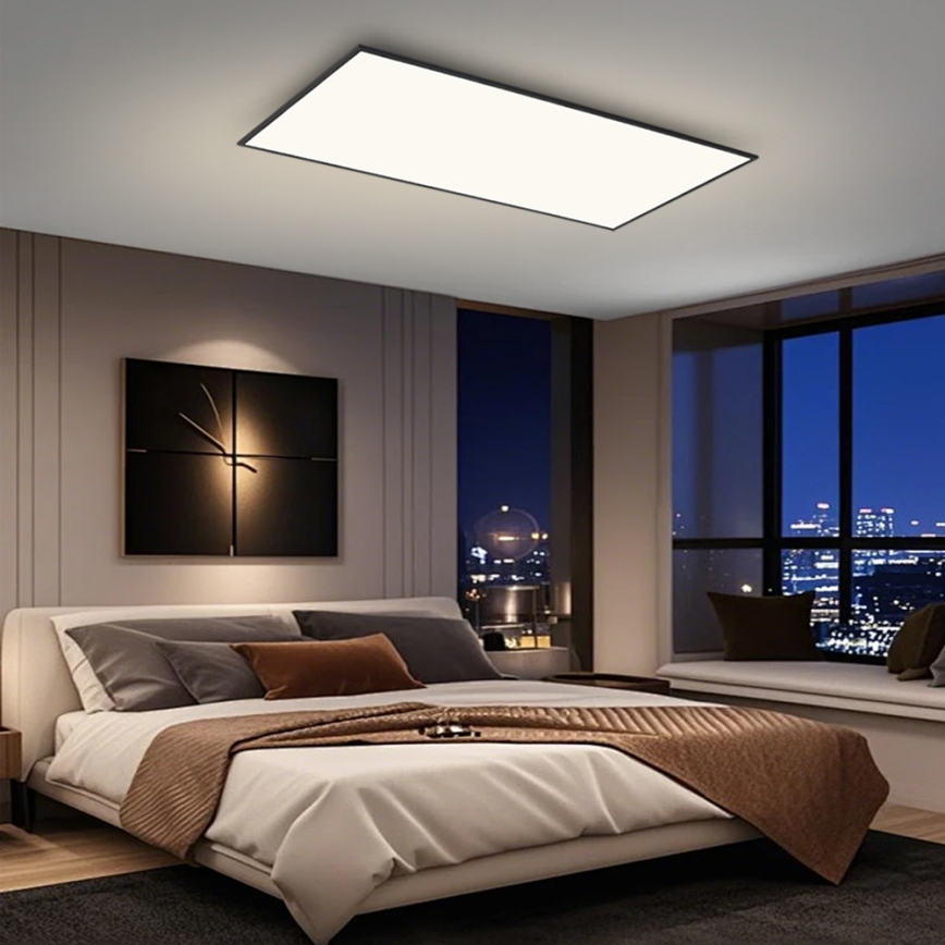 Brilagi - LED стельовий світильник SLIMFRAME LED/80W/230V 120x60 cm 3000/4000/6000K чорний