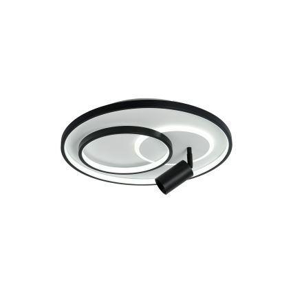 Brilagi - LED стельовий світильник з регулюванням яскравості UNITY LED/60W/230V + 1xGU10/3W 3000-6000K, діаметр 50 см, білий/чорний + пульт дистанційного керування