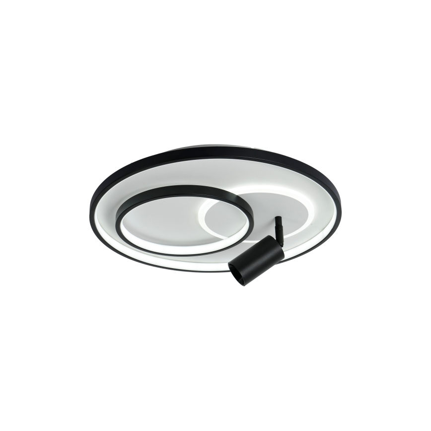 Brilagi - LED стельовий світильник з регулюванням яскравості UNITY LED/60W/230V + 1xGU10/3W 3000-6000K, діаметр 50 см, білий/чорний + пульт дистанційного керування