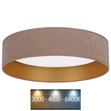Brilagi - Світлодіодний стельовий світильник VELVET LED/24W/230V 3000/4000/6400K бежевий/золотий