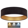 Brilagi - Світлодіодний стельовий світильник VELVET LED/24W/230V 3000/4000/6400K чорний/золотий