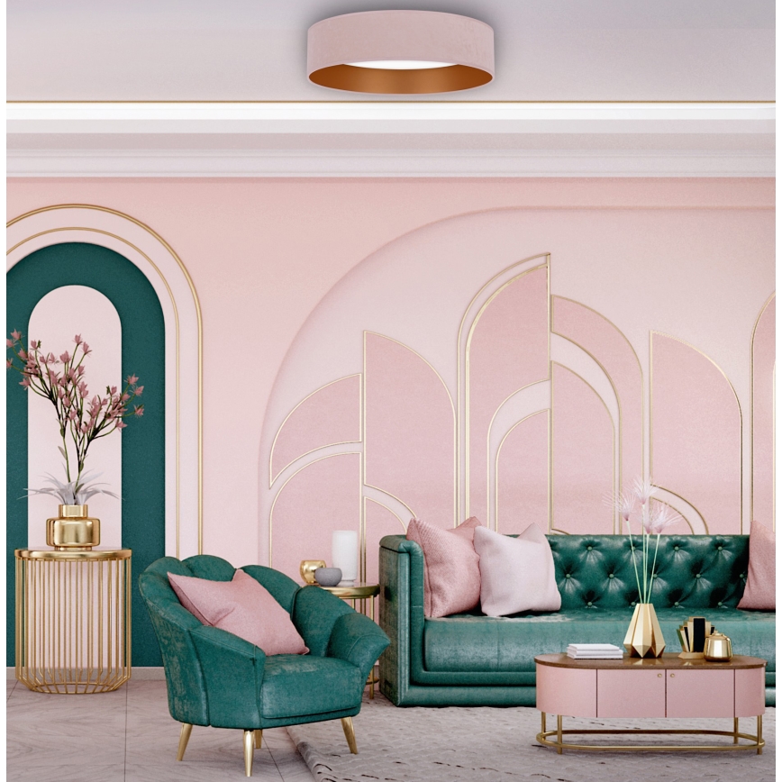 Brilagi - Світлодіодний стельовий світильник VELVET LED/24W/230V 3000/4000/6400K рожевий/золотий