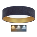 Brilagi - Світлодіодний стельовий світильник VELVET LED/24W/230V 3000/4000/6400K синій/золотий