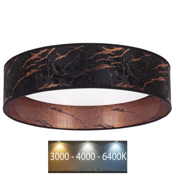 Brilagi - Світлодіодний стельовий світильник VELVET LED/24W/230V діам. 40 см 3000/4000/6400K чорний/міді