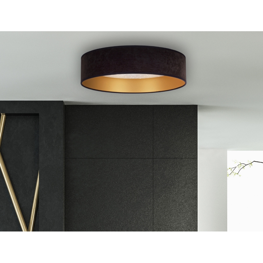 Brilagi - Світлодіодний стельовий світильник VELVET STAR LED/24W/230V діаметр 40 см  чорний/золотий