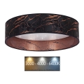 Brilagi - Світлодіодний стельовий світильник VELVET STAR LED/24W/230V діаметр 40 см  чорний/мідний
