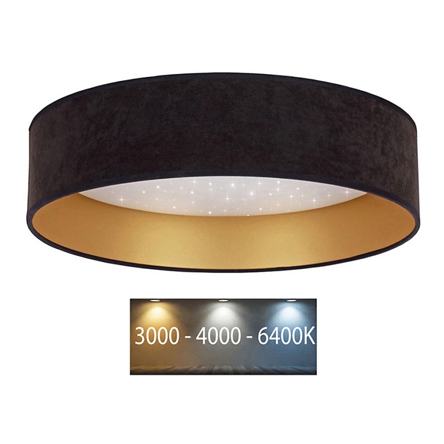 Brilagi - Світлодіодний стельовий світильник VELVET STAR LED/24W/230V діаметр 40 см  чорний/золотий