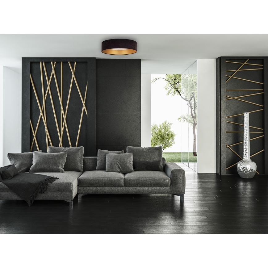 Brilagi - Світлодіодний стельовий світильник VELVET STAR LED/24W/230V діаметр 40 см  чорний/золотий