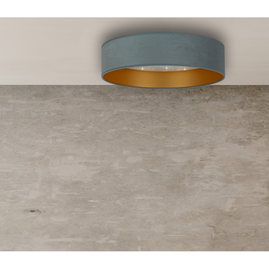 Brilagi - Світлодіодний стельовий світильник VELVET STAR LED/24W/230V діаметр 40 см  м'ятний/золотий