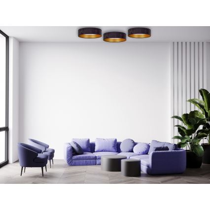 Brilagi - Світлодіодний стельовий світильник VELVET STAR LED/24W/230V діаметр 40 см  сірий/золотий