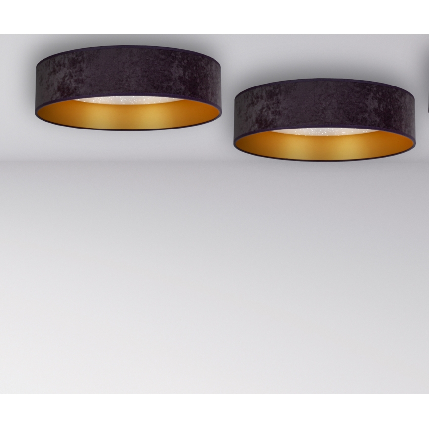 Brilagi - Світлодіодний стельовий світильник VELVET STAR LED/24W/230V діаметр 40 см  сірий/золотий