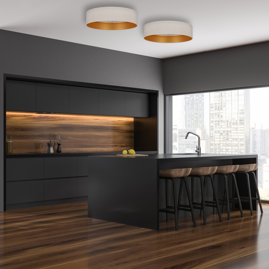 Brilagi - Світлодіодний стельовий світильник VELVET STAR LED/24W/230V діаметр 40 см  кремовий/золотий
