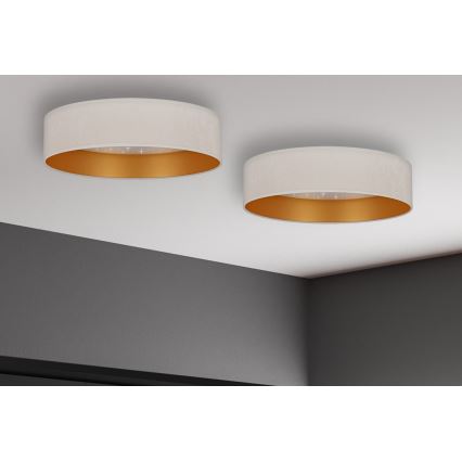 Brilagi - Світлодіодний стельовий світильник VELVET STAR LED/24W/230V діаметр 40 см  кремовий/золотий