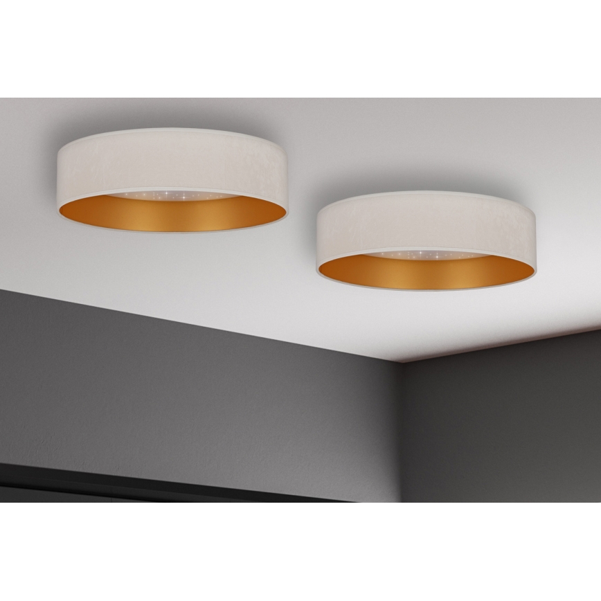 Brilagi - Світлодіодний стельовий світильник VELVET STAR LED/24W/230V діаметр 40 см  кремовий/золотий