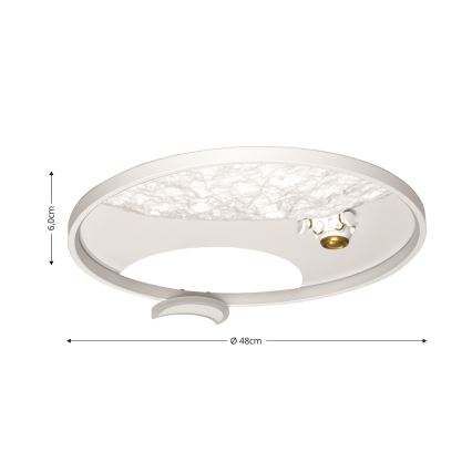 Brilagi - Світлодіодний стельовий світильник з регулюванням яскравості ASTRO LED/20W/230V 3000/4000/6000K + пульт дистанційного керування