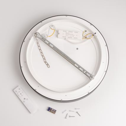 Brilagi - LED затемнюваний стельовий світильник FALCON LED/80W/230V 3000-6500K діаметр 60 см чорний + пульт дистанційного керування