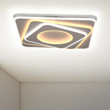 Brilagi - Світлодіодний стельовий світильник з регулюванням яскравості MODERN LED/100W/230V 2700-6500K 48x48 см + пульт дистанційного керування