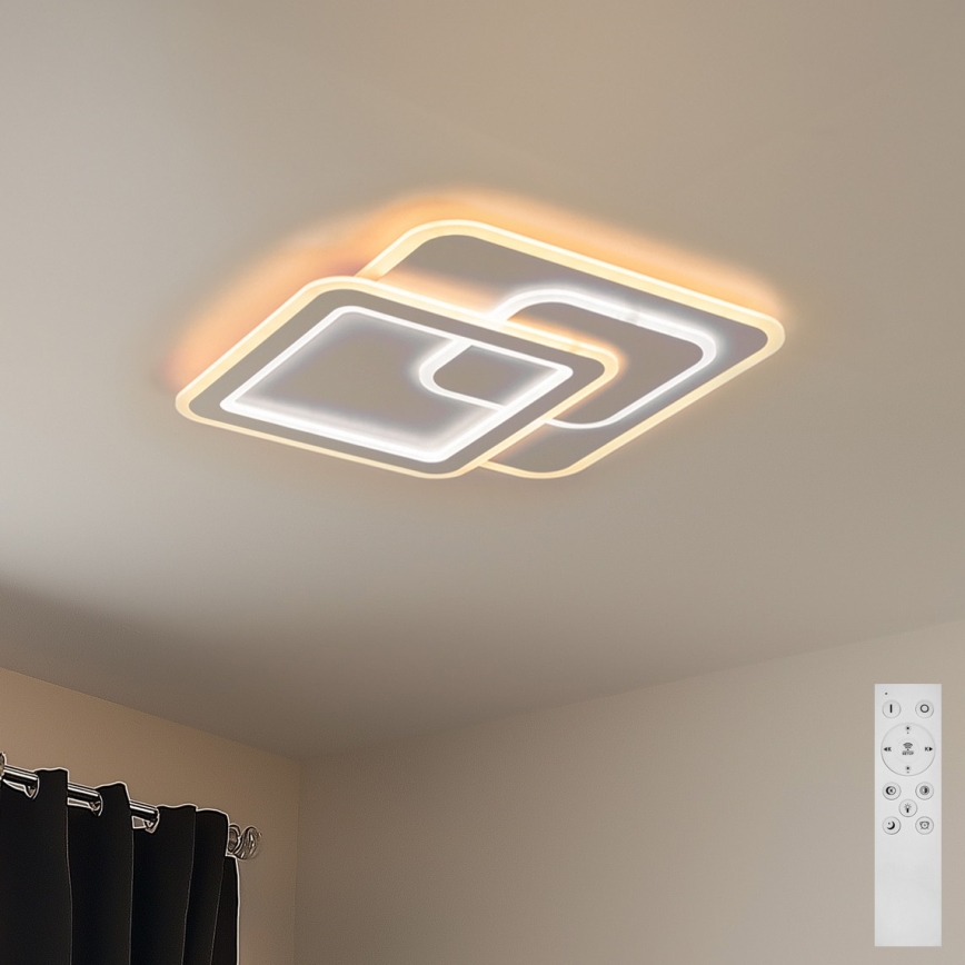 Brilagi - Світлодіодний стельовий світильник з регулюванням яскравості MODERN LED/80W/230V 2700-6500K 52,5x52,5 см + пульт дистанційного керування