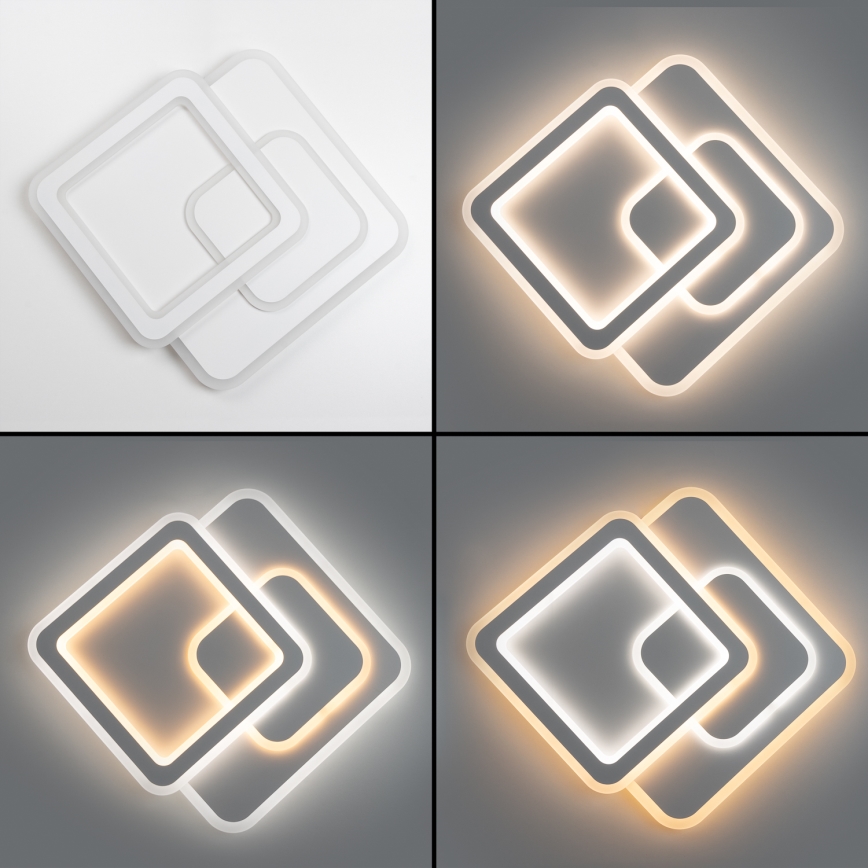 Brilagi - Світлодіодний стельовий світильник з регулюванням яскравості MODERN LED/80W/230V 2700-6500K 52,5x52,5 см + пульт дистанційного керування