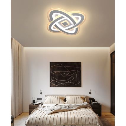 Brilagi - Світлодіодний стельовий світильник з регулюванням яскравості MODERN LED/90W/230V 2700-6500K 48x48 см + пульт дистанційного керування