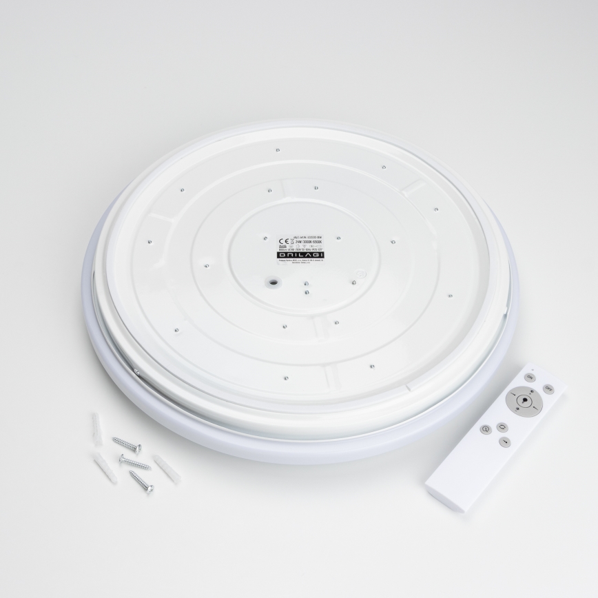 Brilagi - Світлодіодний стельовий світильник з регулюванням яскравості OPAL LED/24W/230V  3000/4000/6500K + пульт дистанційного керування