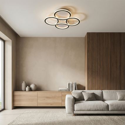 Brilagi - Затемнюваний LED стельовий світильник ORELLI, 53 Вт/230 В, діаметр 51 см, 3000-6000K, з пультом дистанційного керування