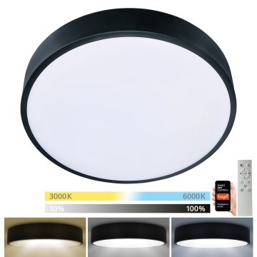 Brilagi - Світлодіодний стельовий світильник з регулюванням яскравості POOL SMART LED/48W/230V 40 см 3000-6000K Wi-Fi Tuya + пульт дистанційного керування чорний