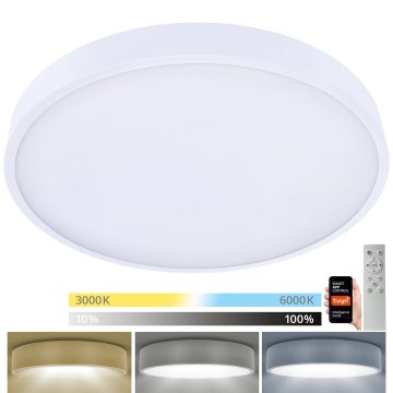 Brilagi - Світлодіодний стельовий світильник з регулюванням яскравості POOL SMART LED/60W/230V 50 см 3000-6000K Wi-Fi Tuya + пульт дистанційного керування білий