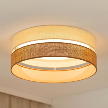 Brilagi - Світлодіодний стельовий світильник з регулюванням яскравості ROYAL YUTE LED/24W/230V діаметр 45 см 3000/4000/6500K бежевий/кремовий  + пульт дистанційного керування