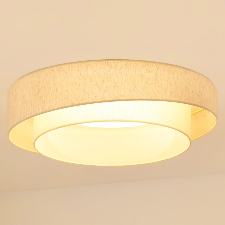 Brilagi - Світлодіодний стельовий світильник з регулюванням яскравості SHINE LED/24W/230V 3000/4000/6500K кремовий + пульт дистанційного керування