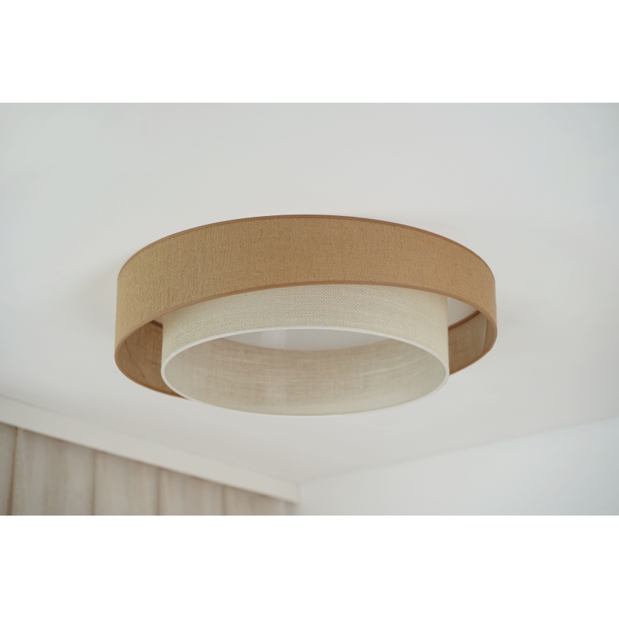 Brilagi - Світлодіодний стельовий світильник з регулюванням яскравості SHINE LED/24W/230V діаметр 60 см 3000/4000/6500K бежевий/кремовий + пульт дистанційного керування