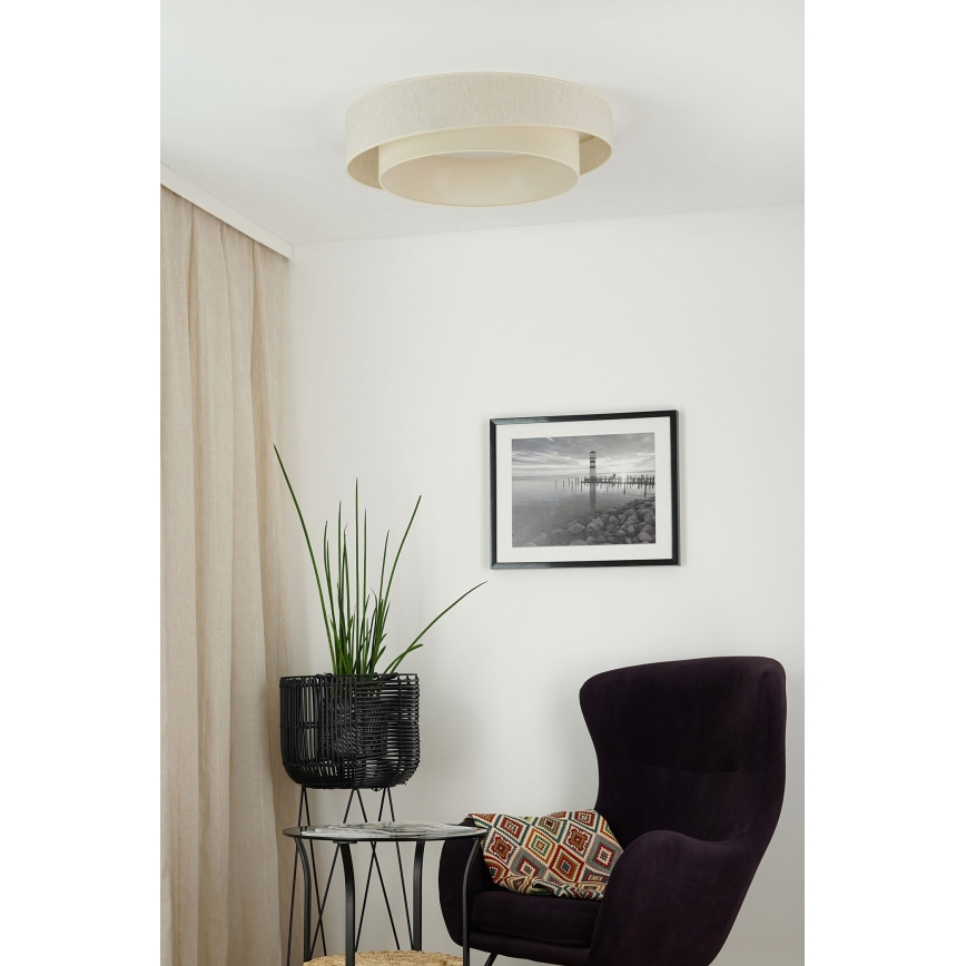 Brilagi - Світлодіодний стельовий світильник з регулюванням яскравості SHINE LED/24W/230V 3000/4000/6500K кремовий + пульт дистанційного керування