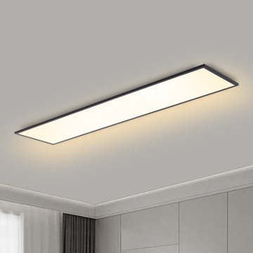 Brilagi - Світлодіодний стельовий світильник з регулюванням яскравості SLIMFRAME LED/58W/230V 120x30 см 3000-6000K чорний + пульт дистанційного керування