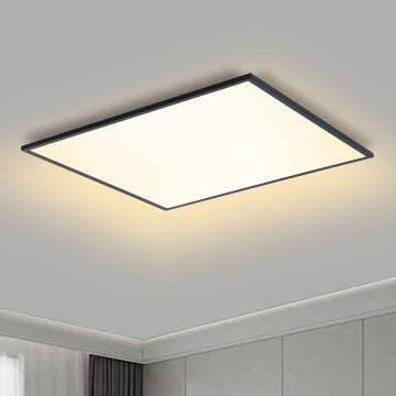 Brilagi - Світлодіодний стельовий світильник з регулюванням яскравості SLIMFRAME LED/58W/230V 60x60 см 3000-6000K чорний + пульт дистанційного керування
