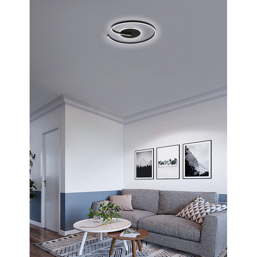 Brilagi - Світлодіодний стельовий світильник з регулюванням яскравості SPIRAL LED/56W/230V 3000/4000/6000K + пульт дистанційного керування