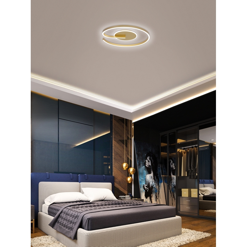 Brilagi - Світлодіодний стельовий світильник з регулюванням яскравості SPIRAL LED/56W/230V 3000/4000/6000K + пульт дистанційного керування